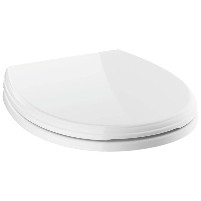 Delta Faucet - Wycliffe Round Front Slow-Close Toilet Seat - White