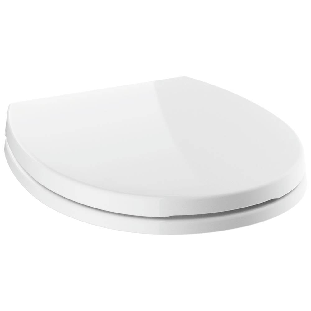 Delta Faucet - Morgan Round Front Slow-Close Toilet Seat - White