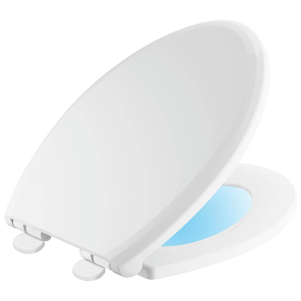 Delta Faucet - Sanborne Elongated Slow-Close / Quick-Release Nightlight Seat - White