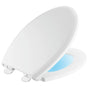 Delta Faucet - Sanborne Elongated Slow-Close / Quick-Release Nightlight Seat - White