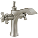 Delta Faucet - DorvalE Two Handle Single Hole Monoblock Bathroom Faucet - Stainless