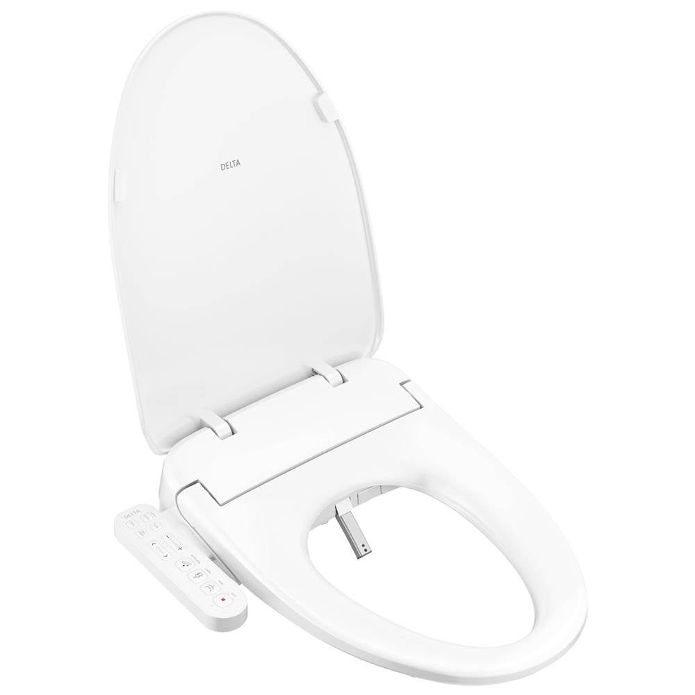 Delta Faucet - Refresh Standard Elongated Electric Bidet Toilet Seat - White