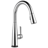 Delta Faucet - Essa Single Handle Pull-Down Kitchen Faucet with Touch<sub>2</sub>O Technology - Chrome