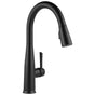 Delta Faucet - Essa VoiceIQ Single Handle Pull-Down Faucet with Touch2O Technology - Matte Black