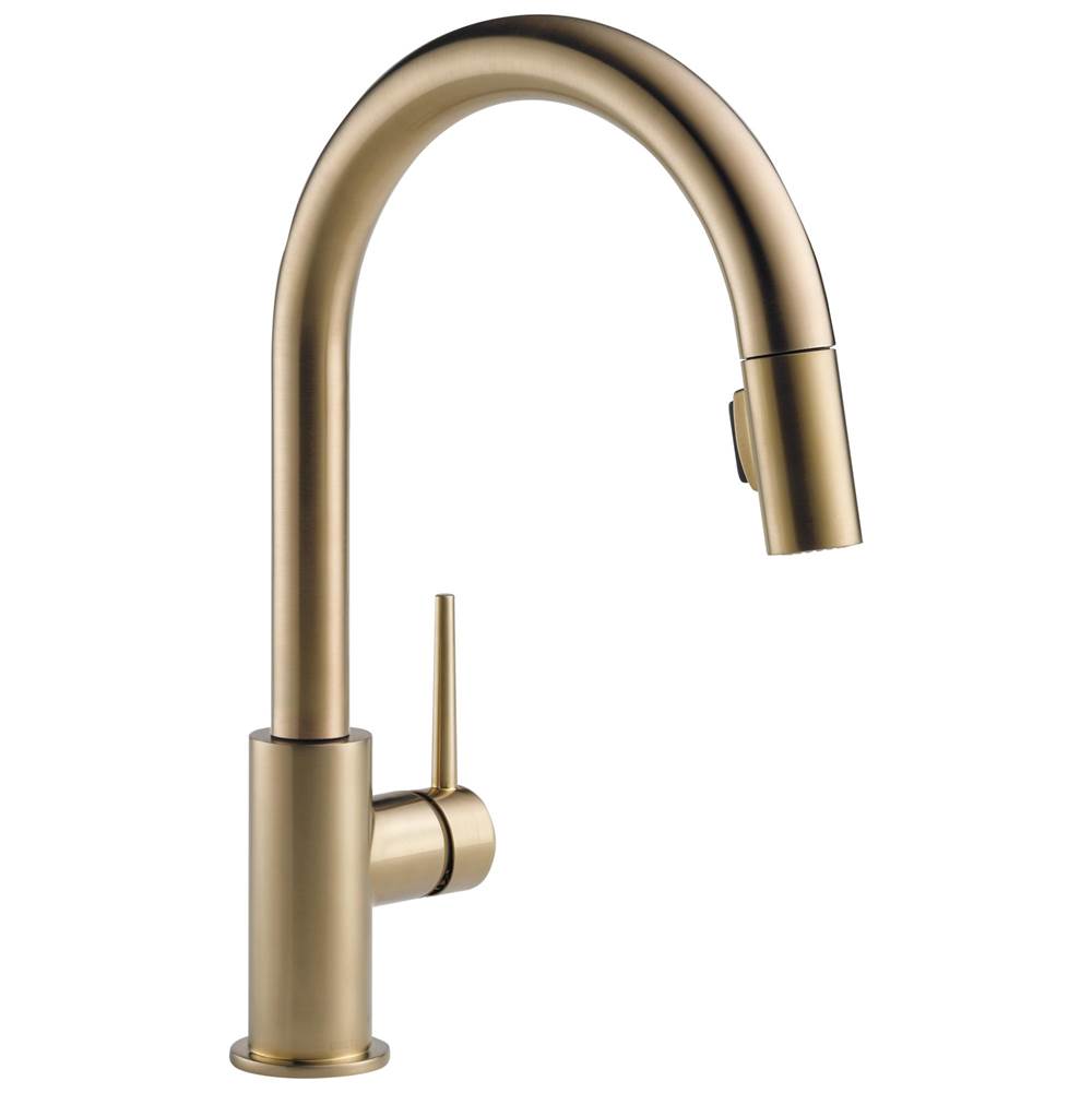 Delta Faucet - Trinsic Single Handle Pull-Down Kitchen Faucet - Champagne Bronze