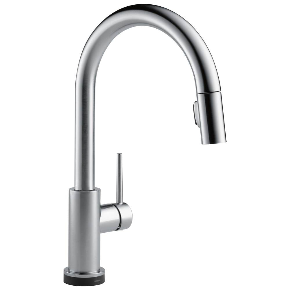 Delta Faucet - Trinsic Single Handle Pull-Down Kitchen Faucet with Touch<sub>2</sub>O Technology - Arctic Stainless