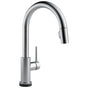 Delta Faucet - Trinsic Single Handle Pull-Down Kitchen Faucet with Touch<sub>2</sub>O Technology - Arctic Stainless