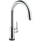 Delta Faucet - Trinsic Single Handle Pull-Down Kitchen Faucet with Touch<sub>2</sub>O Technology - Chrome