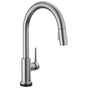 Delta Faucet - Trinsic VoiceIQ Kitchen Faucet with Touch2O with Touchless Technology - Arctic Stainless