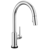 Delta Faucet - Trinsic VoiceIQ Kitchen Faucet with Touch2O with Touchless Technology - Chrome