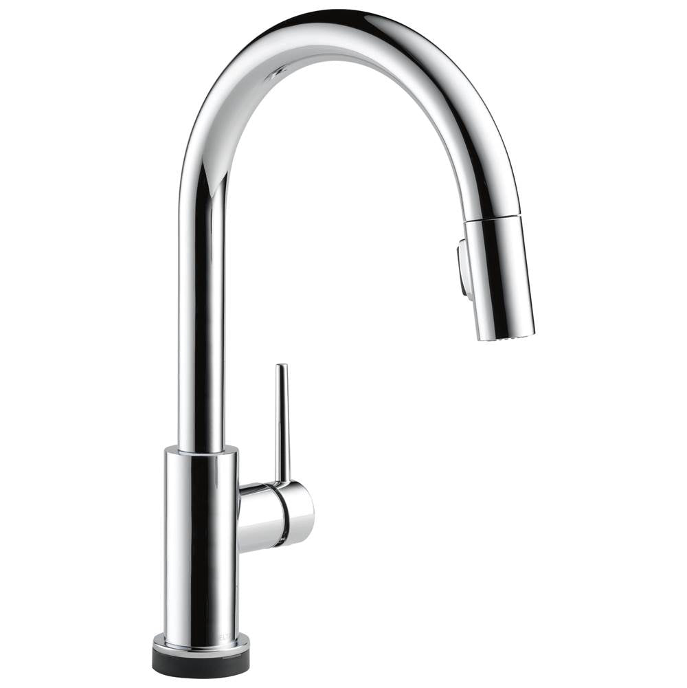 Delta Faucet - Trinsic VoiceIQE Single-Handle Pull-Down Kitchen Faucet with Touch<sub>2</sub>O Technology - Chrome