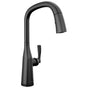 Delta Faucet - Stryke VoiceIQ Single Handle Pull-Down Faucet with Touch2O Technology - Matte Black