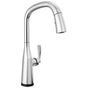 Delta Faucet - Stryke VoiceIQ Single Handle Pull-Down Faucet with Touch2O Technology - LumicoatÂ® Chrome