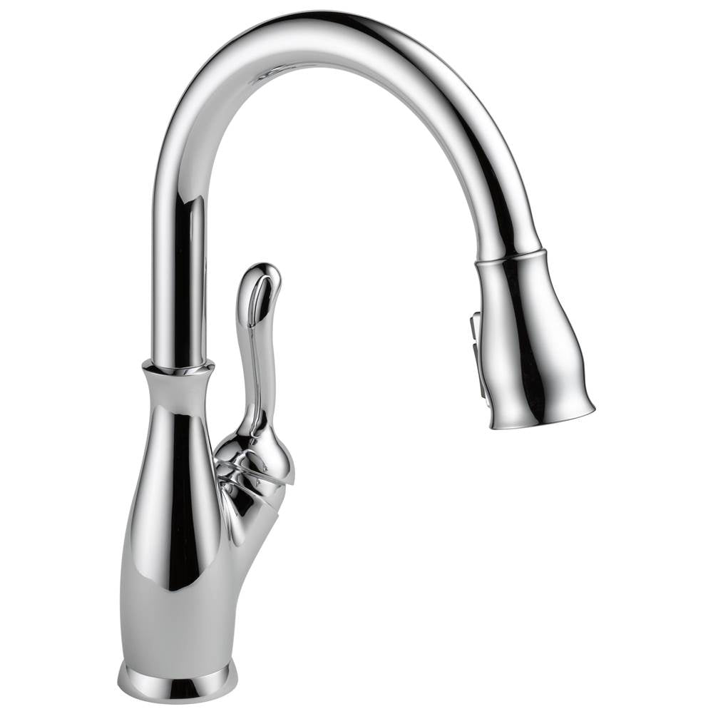 Delta Faucet - Leland Single Handle Pull-Down Kitchen Faucet with ShieldSpray Technology - Chrome