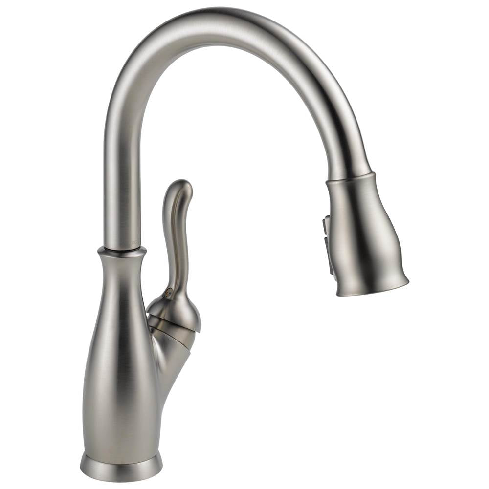 Delta Faucet - Leland Single Handle Pull-Down Kitchen Faucet with ShieldSpray Technology - Spotshield Stainless
