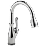 Delta Faucet - Leland Single Handle Pull-Down Kitchen Faucet with Touch<sub>2</sub>O and ShieldSpray Technologies - Chrome