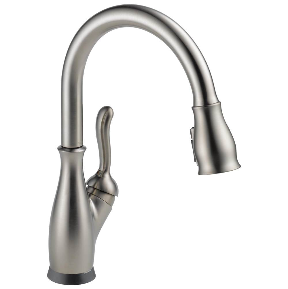 Delta Faucet - Leland VoiceIQE Single Handle Pull-Down Faucet with Touch2O Technology - Spotshield Stainless