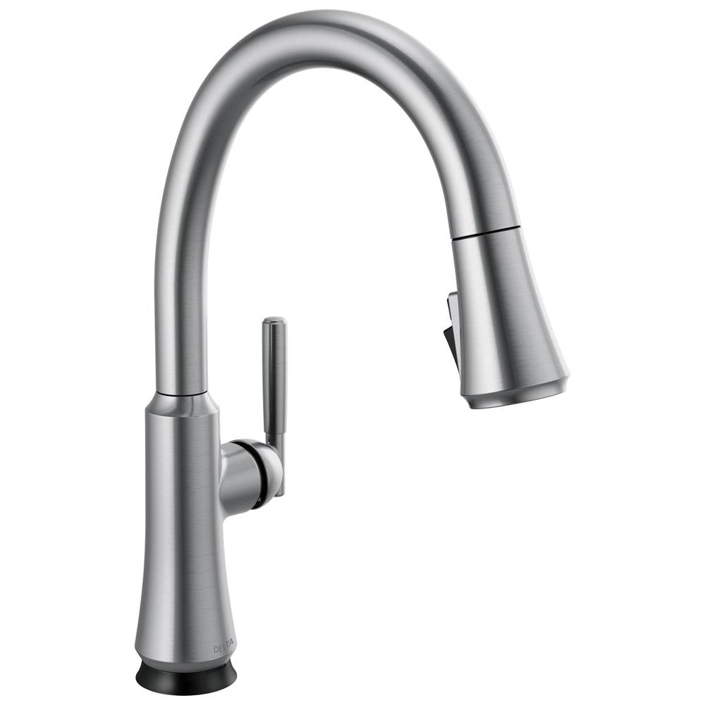 Delta Faucet - CorantoE Single Handle Pull Down Kitchen Faucet with Touch<sub>2</sub>O Technology - Arctic Stainless