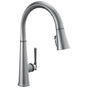 Delta Faucet - EmmelineE Single Handle Pull Down Kitchen Faucet - LumicoatÂ® Arctic Stainless