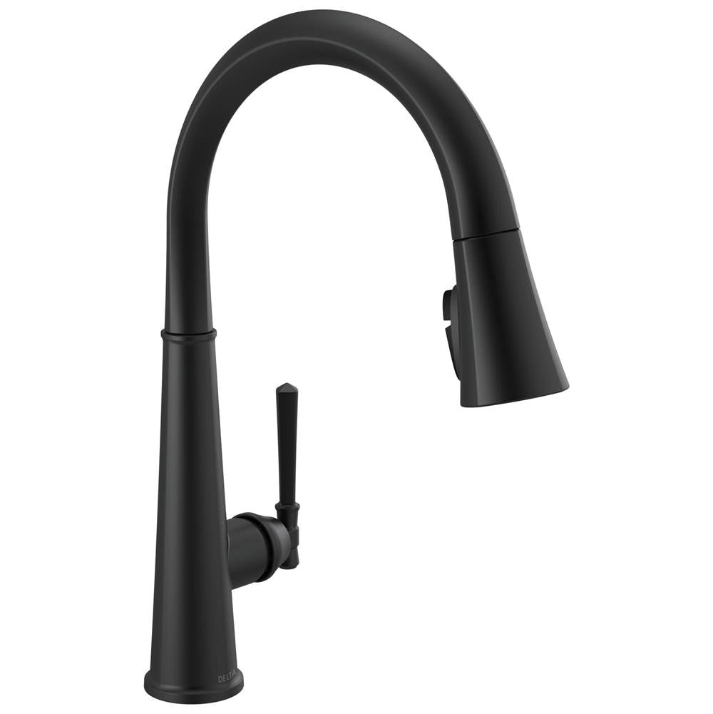 Delta Faucet - EmmelineE Single Handle Pull Down Kitchen Faucet - Matte Black