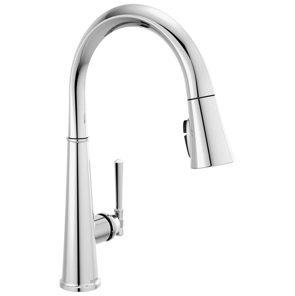 Delta Faucet - EmmelineE Single Handle Pull Down Kitchen Faucet - LumicoatÂ® Chrome