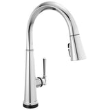 Delta Faucet - EmmelineE Single Handle Pull Down Kitchen Faucet with Touch2O Technology - LumicoatÂ® Chrome