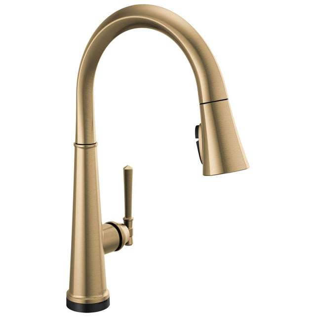 Delta Faucet - EmmelineE Touch2O Technology Kitchen Faucet with Touchless Technology - LumicoatÂ® Champagne Bronze