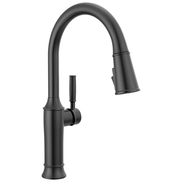 Delta Faucet - RenaldiE Single Handle Pull-Down Kitchen Faucet - Matte Black