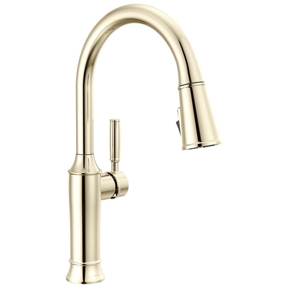 Delta Faucet - RenaldiE Single Handle Pull-Down Kitchen Faucet - LumicoatÂ® Polished Nickel