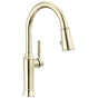 Delta Faucet - RenaldiE Single Handle Pull-Down Kitchen Faucet - LumicoatÂ® Polished Nickel