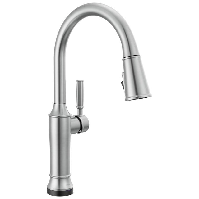 Delta Faucet - RenaldiE Touch2O Kitchen Faucet with Touchless Technology - LumicoatÂ® Arctic Stainless