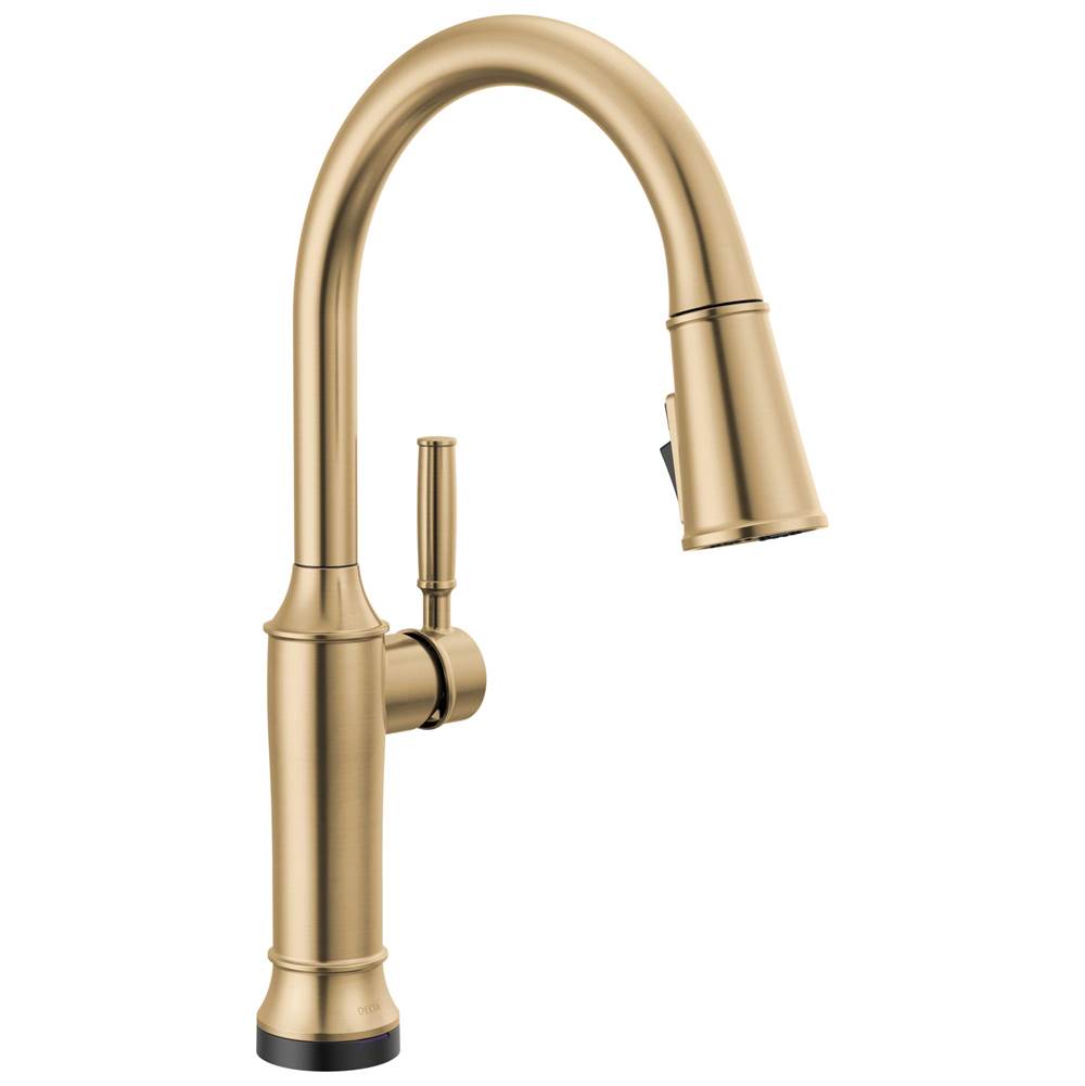 Delta Faucet - RenaldiE Touch2O Kitchen Faucet with Touchless Technology - LumicoatÂ® Champagne Bronze