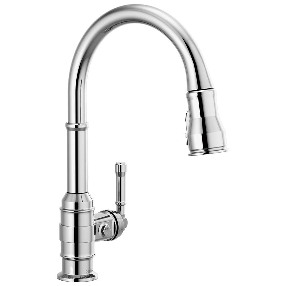 Delta Faucet - BroderickE Single Handle Pull-Down Kitchen Faucet - Chrome