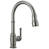 Delta Faucet - BroderickE Single Handle Pull-Down Kitchen Faucet - Black Stainless