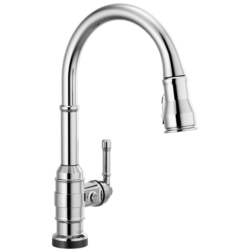 Delta Faucet - BroderickE Single Handle Pull-Down Kitchen Faucet With Touch2O Technology - Chrome