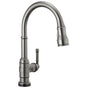 Delta Faucet - BroderickE Touch2O Technology Kitchen Faucet with Touchless Technology - Black Stainless