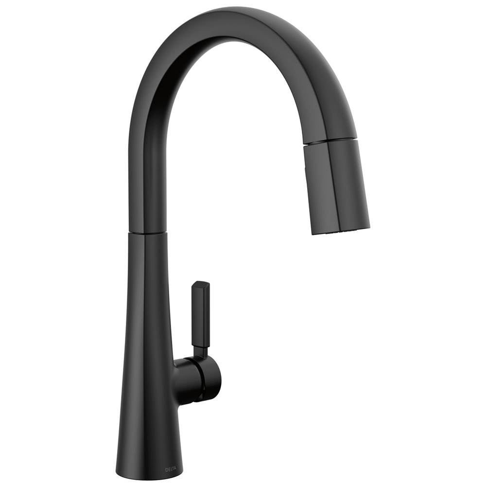 Delta Faucet - MonroviaE Single Handle Pull-Down Kitchen Faucet - Matte Black