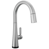 Delta Faucet - MonroviaE Single Handle Pull-Down Kitchen Faucet With Touch2O Technology - LumicoatÂ® Arctic Stainless