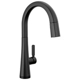 Delta Faucet - MonroviaE Single Handle Pull-Down Kitchen Faucet With Touch2O Technology - Matte Black
