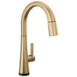 Delta Faucet - MonroviaE Touch2O Technology Kitchen Faucet with Touchless Technology - LumicoatÂ® Champagne Bronze