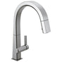 Delta Faucet - PivotalE Single Handle Pull Down Kitchen Faucet - Arctic Stainless
