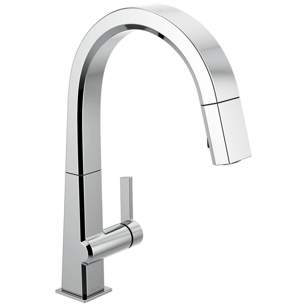 Delta Faucet - PivotalE Single Handle Pull Down Kitchen Faucet - Chrome