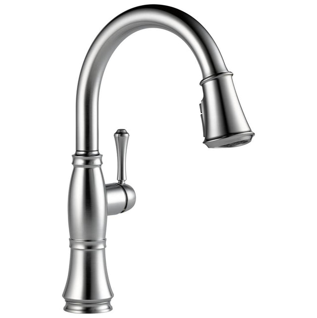 Delta Faucet - CassidyE Single Handle Pulldown Kitchen Faucet - LumicoatÂ® Arctic Stainless
