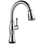 Delta Faucet - CassidyE Single Handle Pull-Down Kitchen Faucet with Touch<sub>2</sub>O and ShieldSpray Technologies - LumicoatÂ® Arctic Stainless