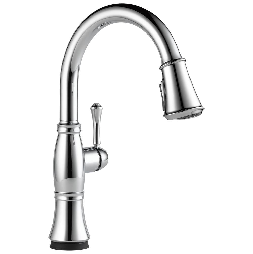 Delta Faucet - CassidyE Single Handle Pull-Down Kitchen Faucet with Touch<sub>2</sub>O and ShieldSpray Technologies - LumicoatÂ® Chrome