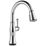 Delta Faucet - CassidyE Single Handle Pull-Down Kitchen Faucet with Touch<sub>2</sub>O and ShieldSpray Technologies - LumicoatÂ® Chrome