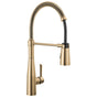 Delta Faucet - Essa Single-Handle Pull-Down Spring Kitchen Faucet - Champagne Bronze