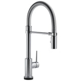Delta Faucet - Trinsic Single-Handle Pull-Down Spring Kitchen Faucet with Touch<sub>2</sub>O Technology - Arctic Stainless