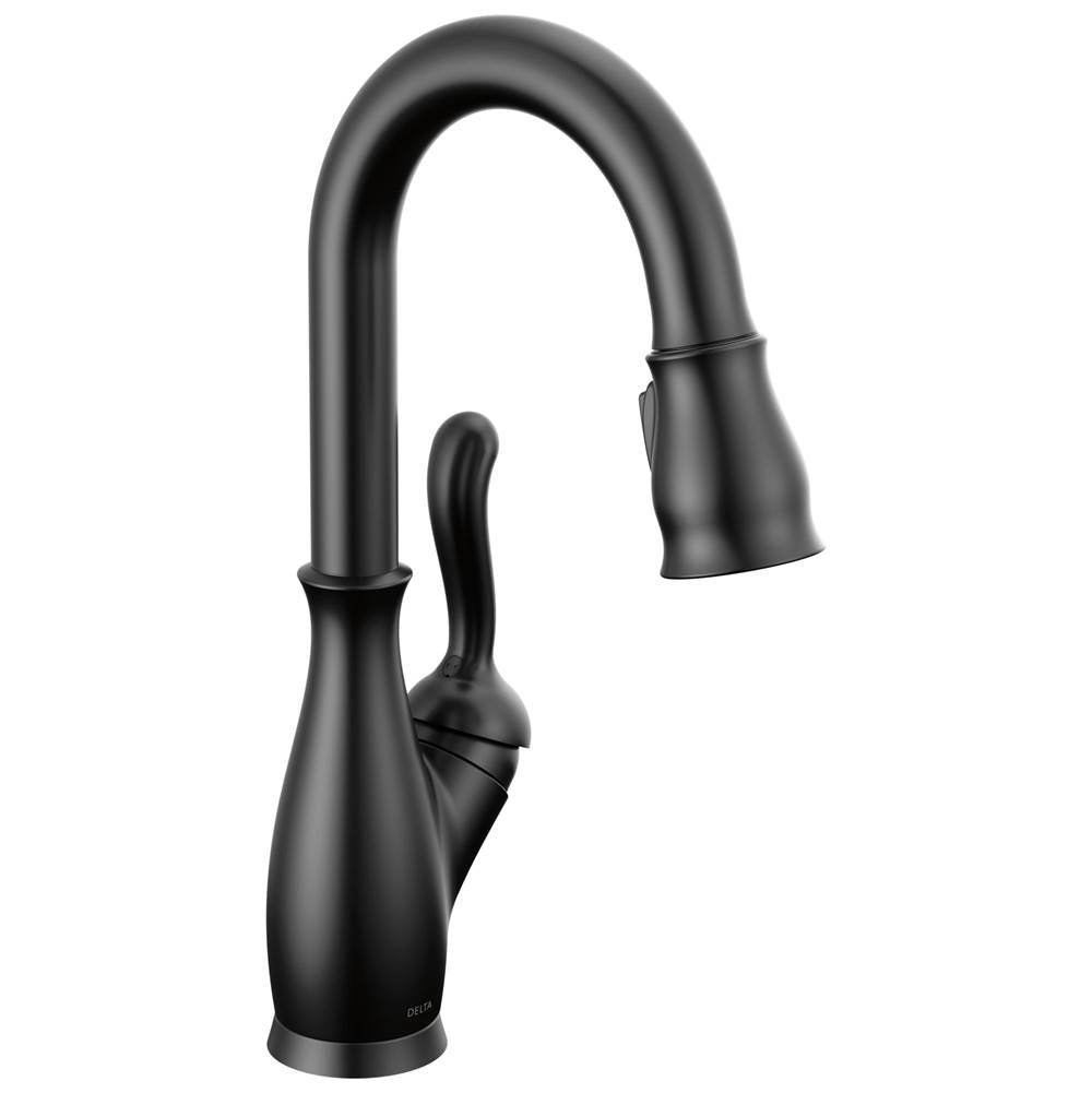 Delta Faucet - Leland Single Handle Pull-Down Bar / Prep Faucet - Matte Black