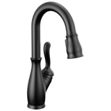 Delta Faucet - Leland Single Handle Pull-Down Bar / Prep Faucet - Matte Black